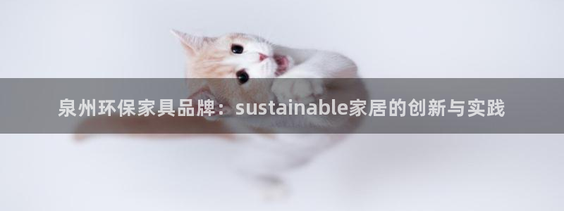 意昂5(KGAME)登陆网站：泉州环保家具品牌：sustai